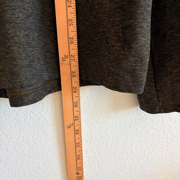 Lululemon Mens Large "Surge Warm 1/2 Zip" Running Top Heather Utilitarian/Black - Picture 10 of 15